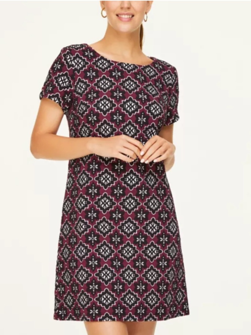 LOFT Outlet Print Sheath Dress Size: M